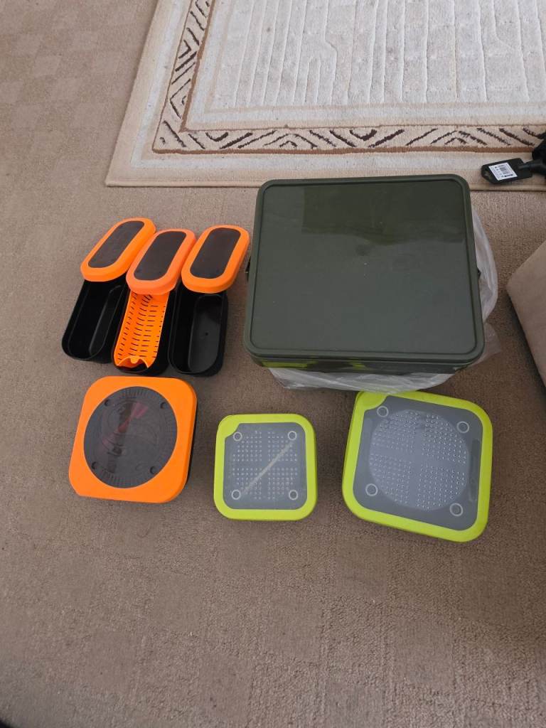 RidgeMonkey Fishing Bait Box New / Guru and Matrix biat boxes also– Good Condition