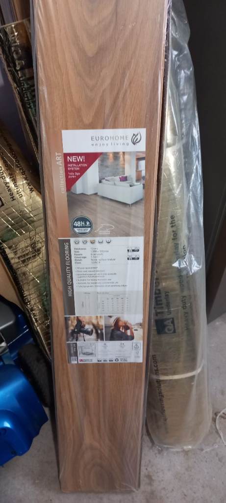 Eurohome Oak Laminate Flooring – NEW, Unopened Pack