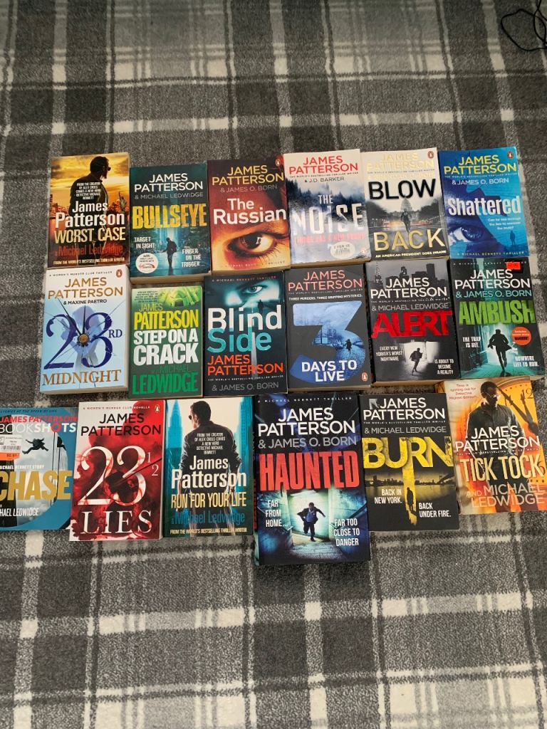 18 x James Patterson books 