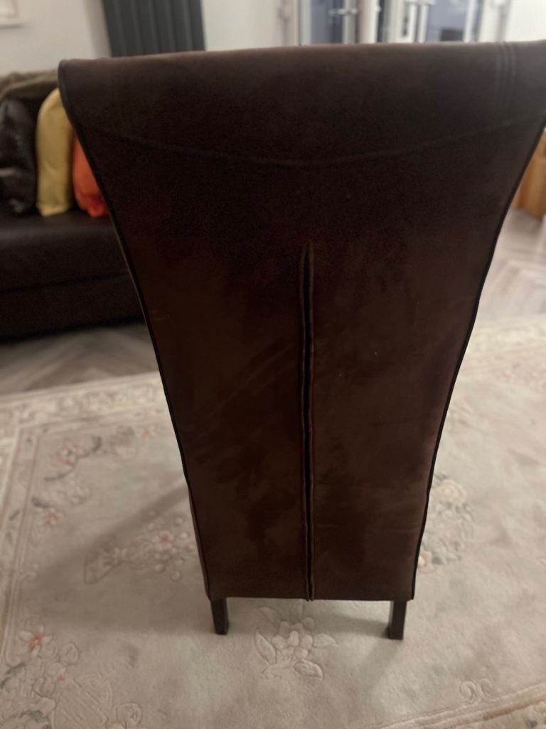 Do you need extra chairs for ChristmasI have 4 solid Suede high backed Dinning Room chairs for sale