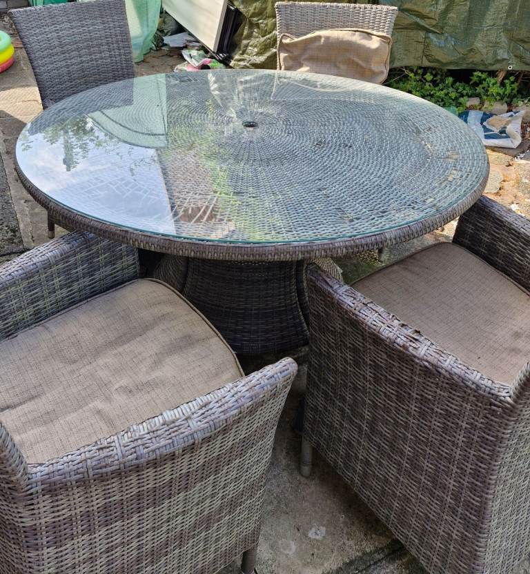 Garden table and chairs