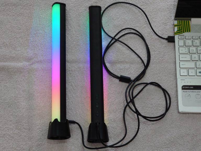2x Multicolour USB-C Light Bars