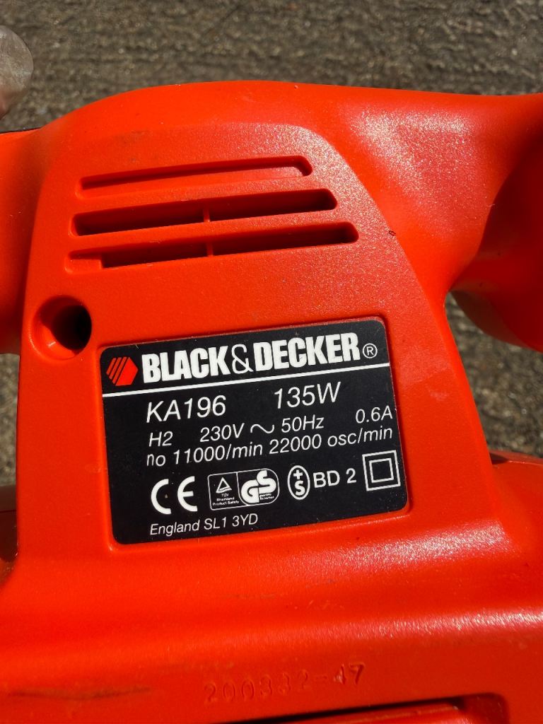 Black and decker electric sander