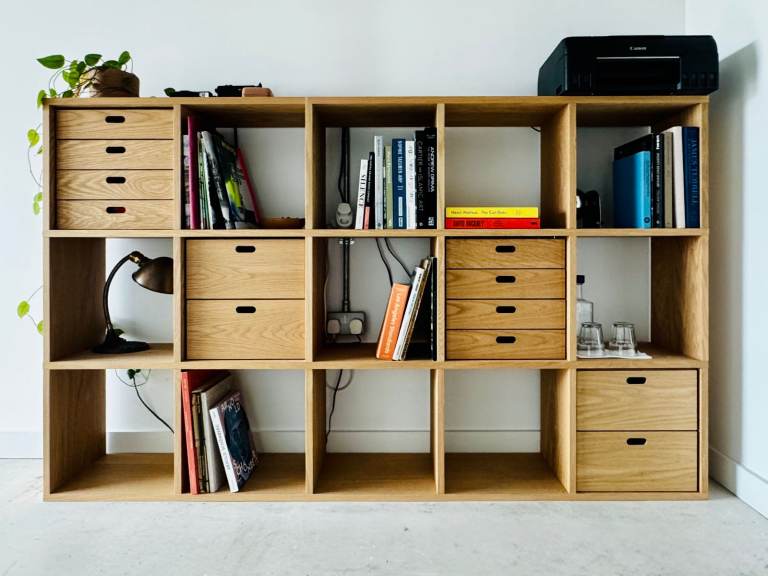 Muji Oak Cube Shelving Unit in perfect condition