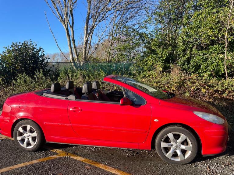 PEUGEOT 307 1.6 CC ALLURE CONVERTIBLE 08 REG FULL LEATHER 10 MONTHS MOT LOW INSURANCE 40+MPG
