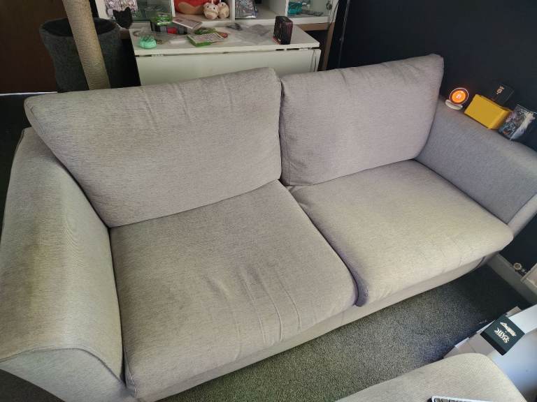 Grey Two-Seater Sofa