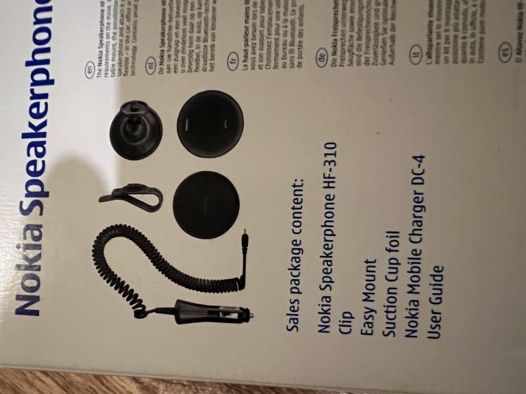 Genuine NOKIA HF-310 Speakerphone Bluetooth Handsfree, NEW