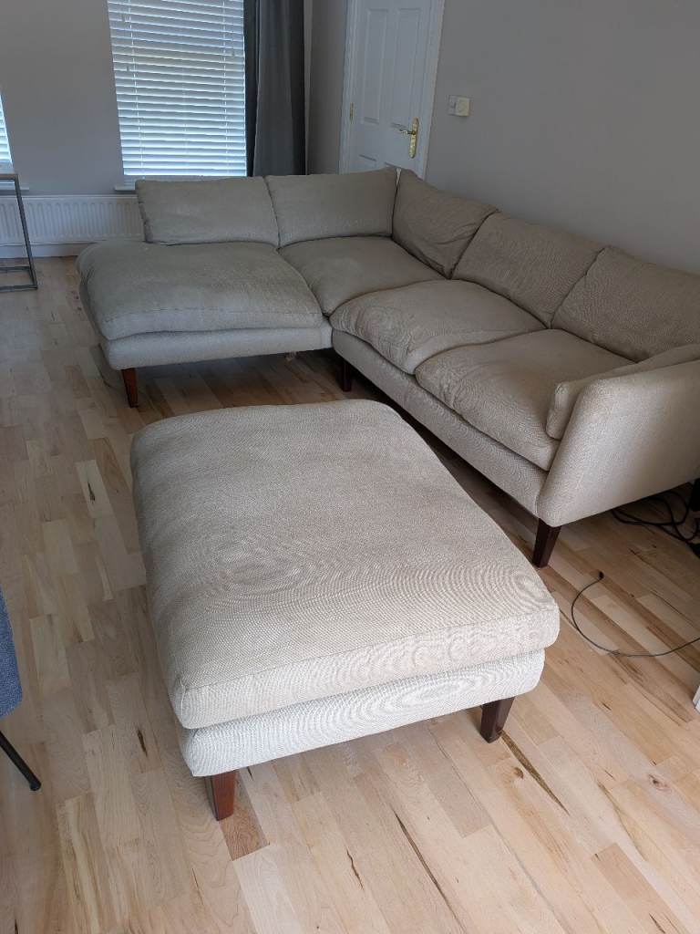 Laura Ashley fabric corner sofa 