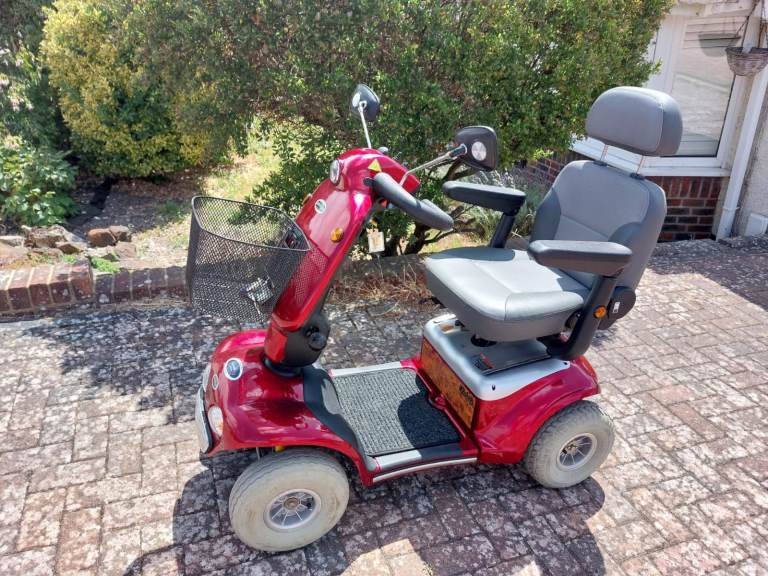Red Mobility Scooter with Basket – Good Condition