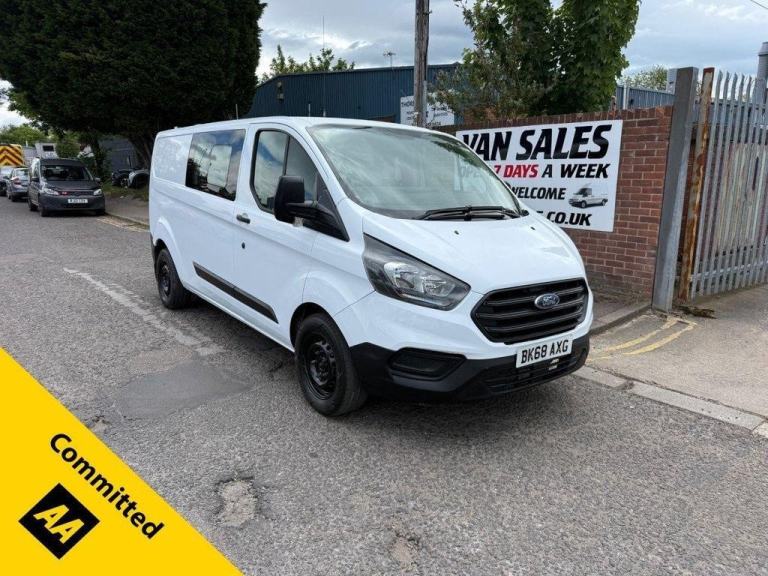 2018 68 FORD TRANSIT CUSTOM 2.0 320 ECOBLUE CREW VAN DOUBLE CAB 5DR DIESEL MANUA