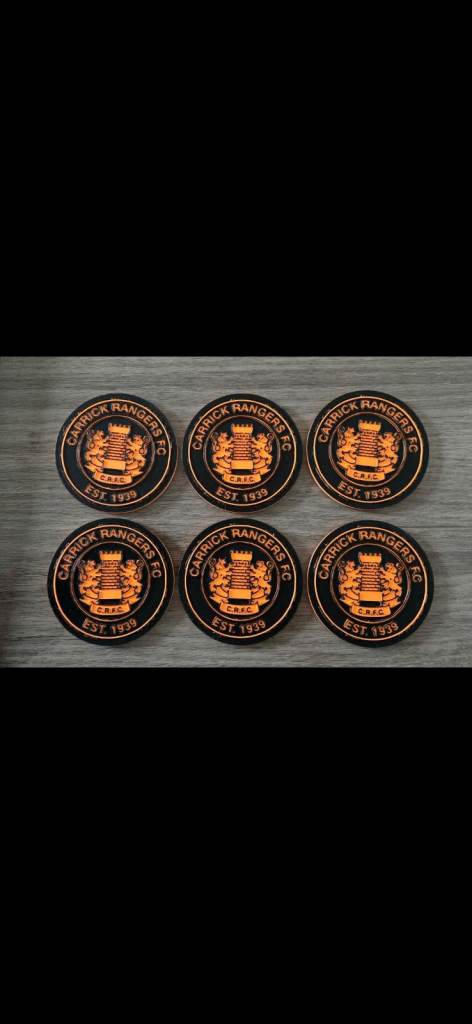 Carrick rangers coasters