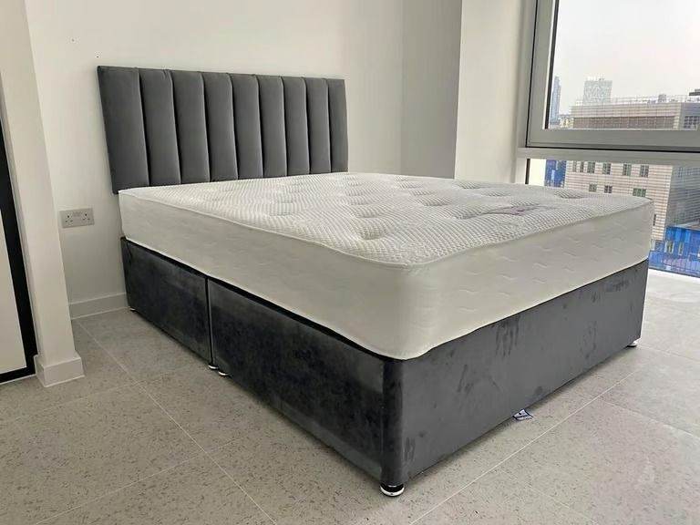 Premium 5ft King Divan Bed – Storage Base + Mattress – 20% Discount – COD 