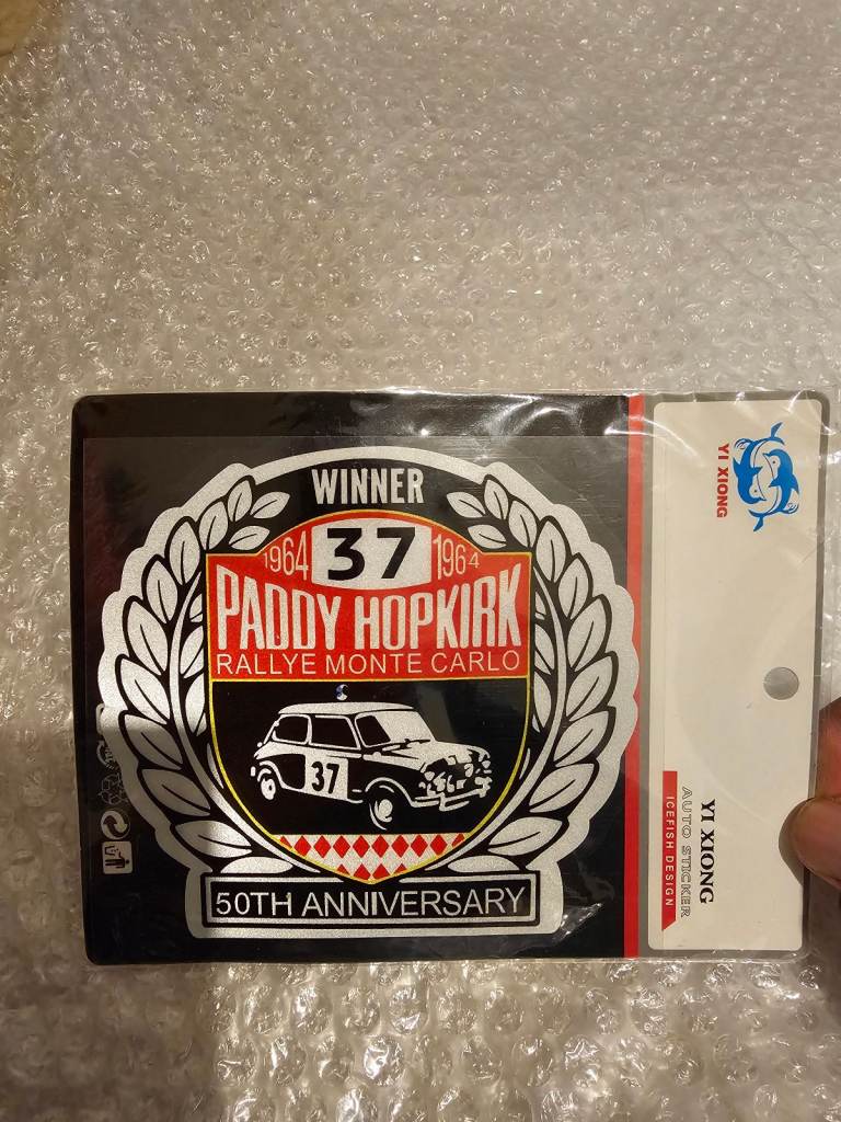 Mini JCW FRONT ROUND METAL GRILL BADGE - RARE