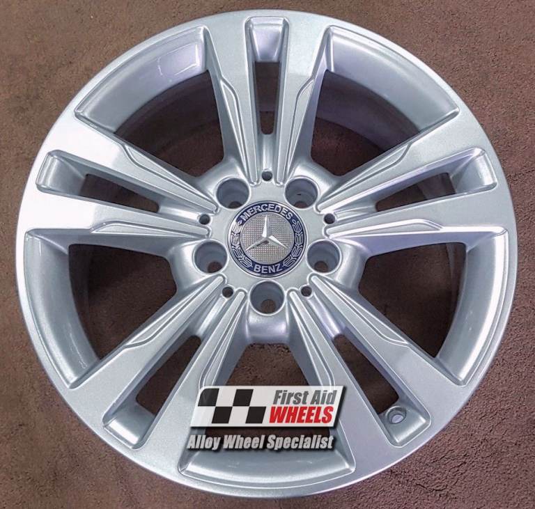 R392S SWAP for Ours MERCEDES E CLASS W212 4x 17" GENUINE 5 TWIN SPOKE SILVER ALLOY WHEELS