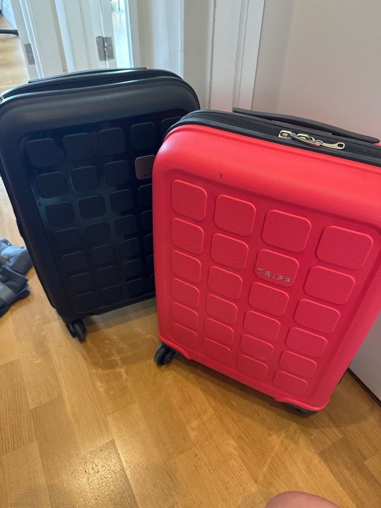 Two small suitcases nearly new