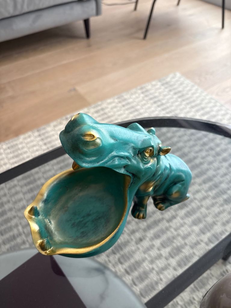 Quirky Hippo Key Holder / Decorative Bowl 