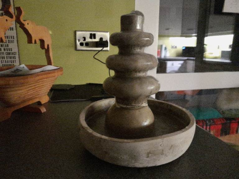 Small Stone Water Feature / Indoor Fountain – Good Condition