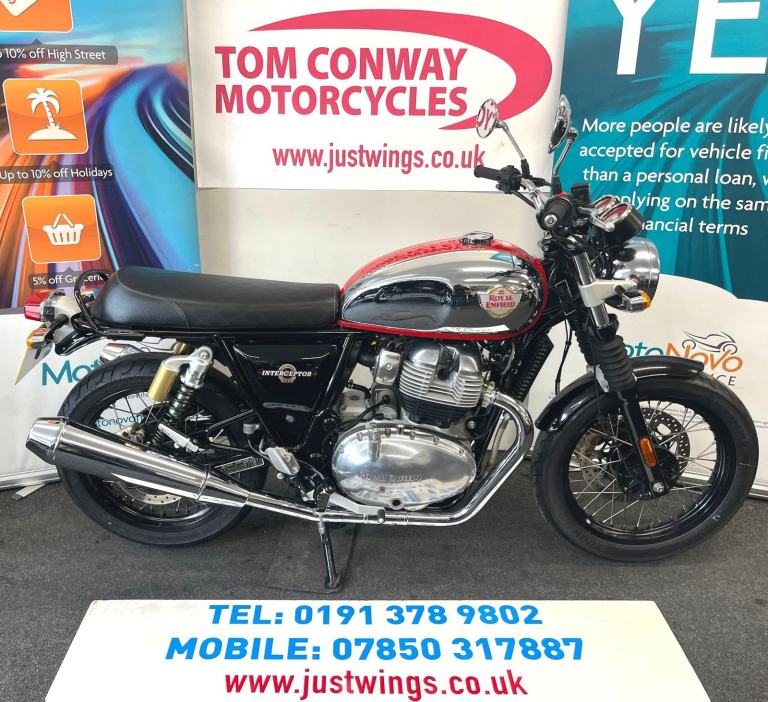 ROYAL ENFIELD INTERCEPTOR 650, 2024(24), CHROME TANK, 4,272 MILES, FSH,  £4495