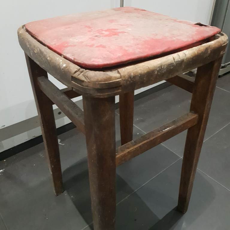 Wood stool