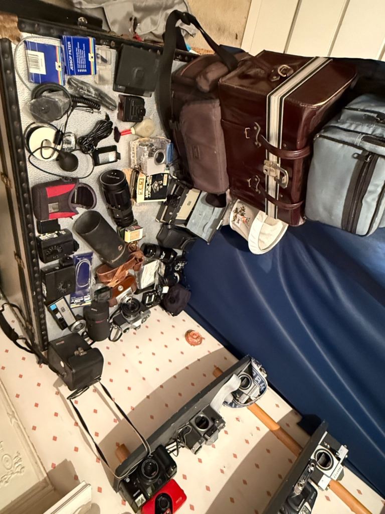 Large Collection of Vintage Film Cameras, Lenses & Accessories