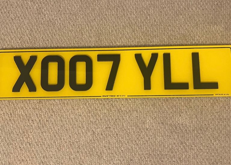 Private Number Plate X007 YLL – Great 007 Style Plate