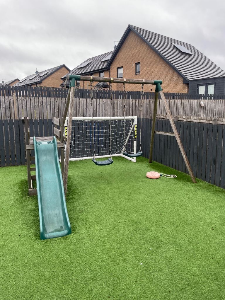 Swing and slide set