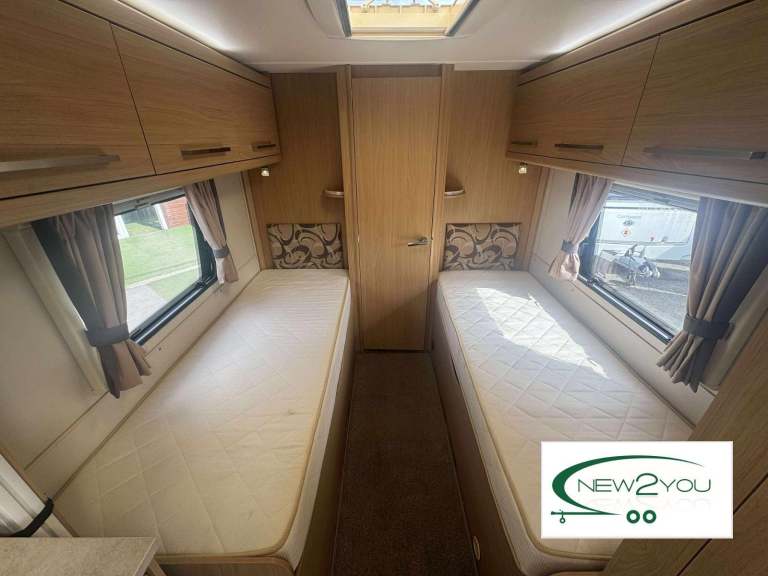 2012 Elddis Avante 574 4 Berth Fixed Singles Caravan - STOCK E131