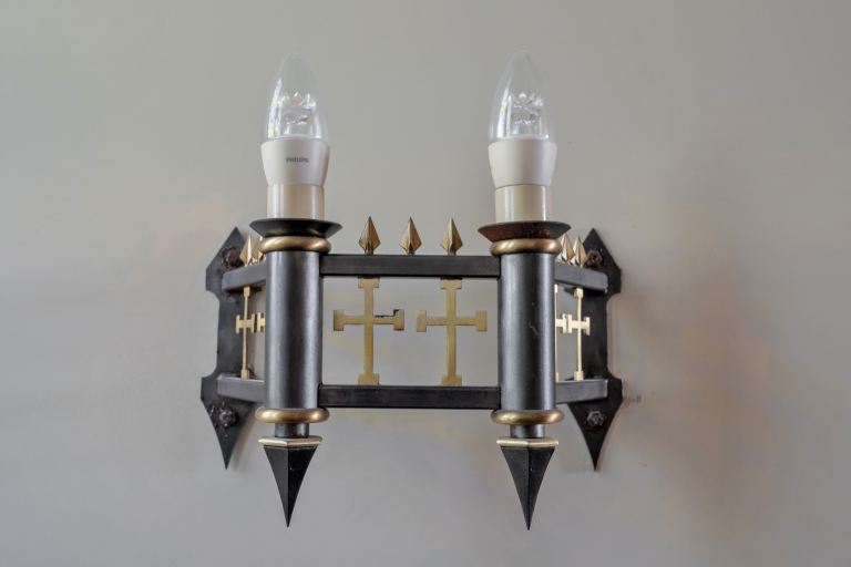 Gothic Wrought Iron Wall Light - RRP £750