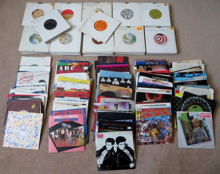 250 x 7 inch singles, 1970-80-90s