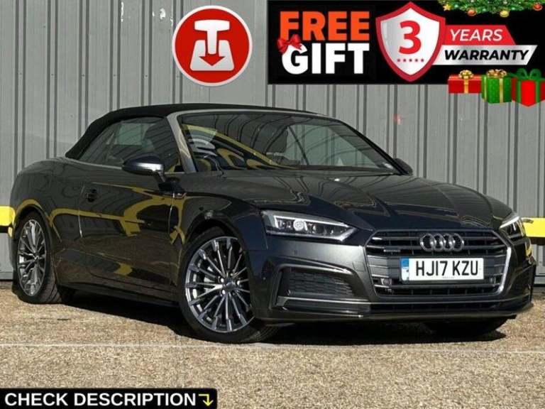 2017 Audi A5 Cabriolet TFSI S line Convertible 2.0 Automatic Petrol Convertible Petrol Automatic