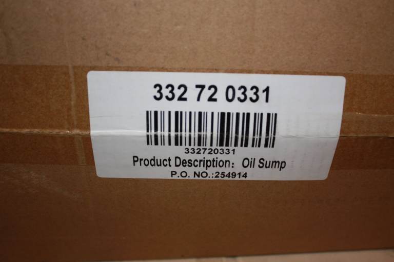 Starline Oil Sump Pan Part # 332720331. ***Brand New and Boxed***