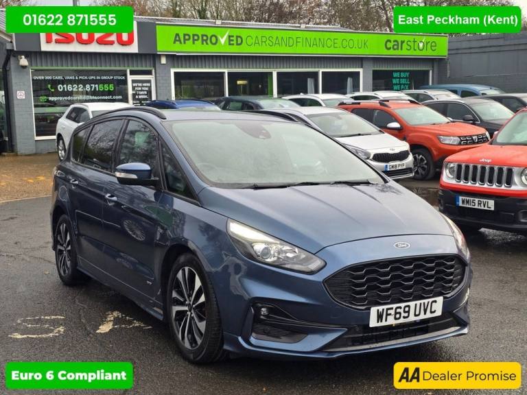 2019 Ford S-Max Blue 2.0 EcoBlue ST-Line 4WD, 44,095 Miles, Automatic, 7 Seats, Sat Nav, 8  MPV D...