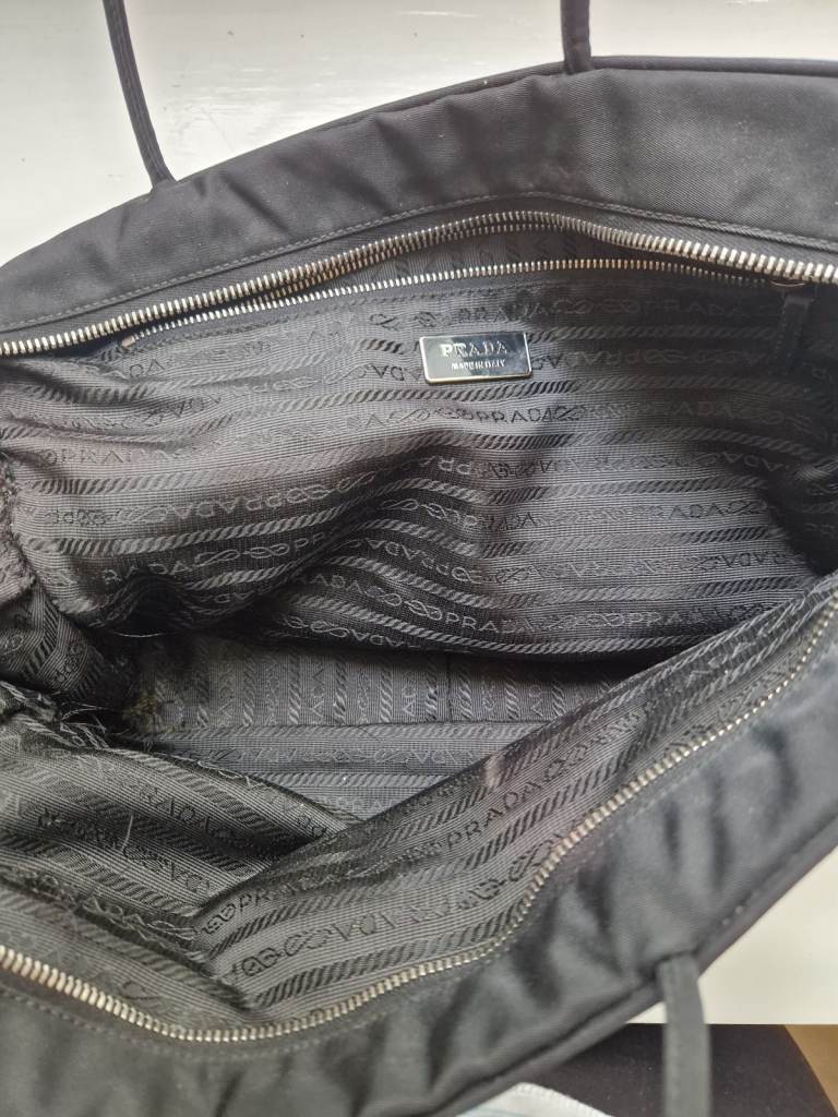 Prada black Tessuto bag