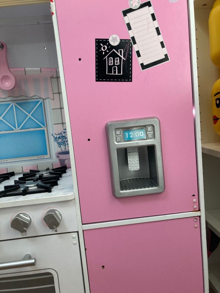 Kids Wooden Play Kitchen - Pink & White, Good Condition | in Nailsea ...