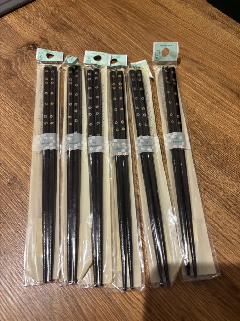 6 Pairs Japan Bamboo Chopsticks