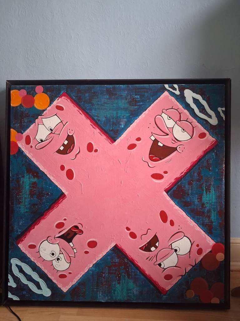 Unique Vinnie Nylon LDNGraffiti Painting - Patrick Star Art