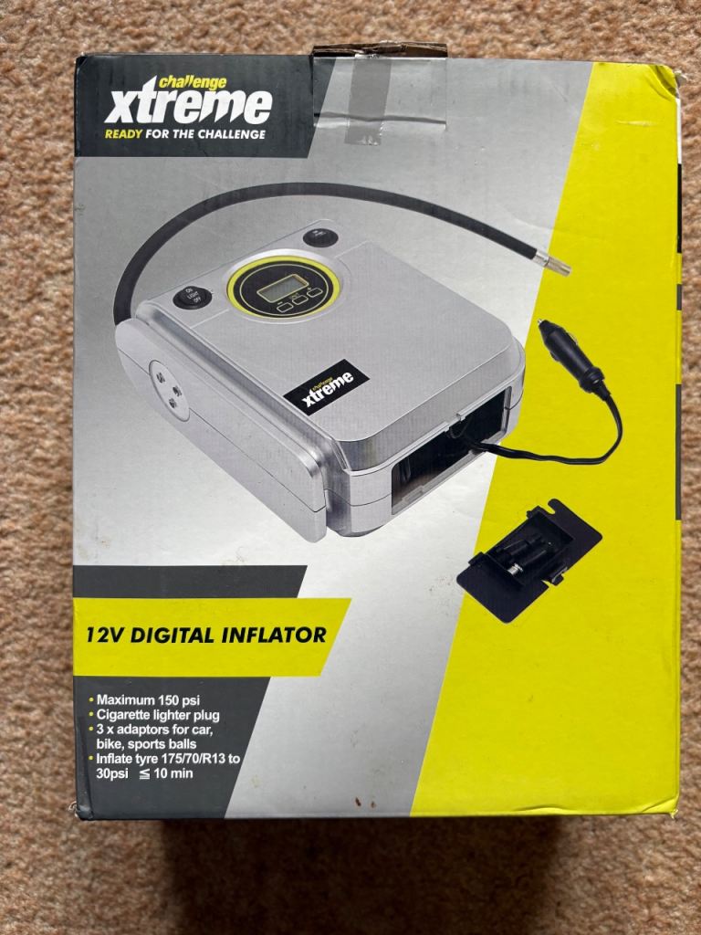 12V digital tyre inflator 