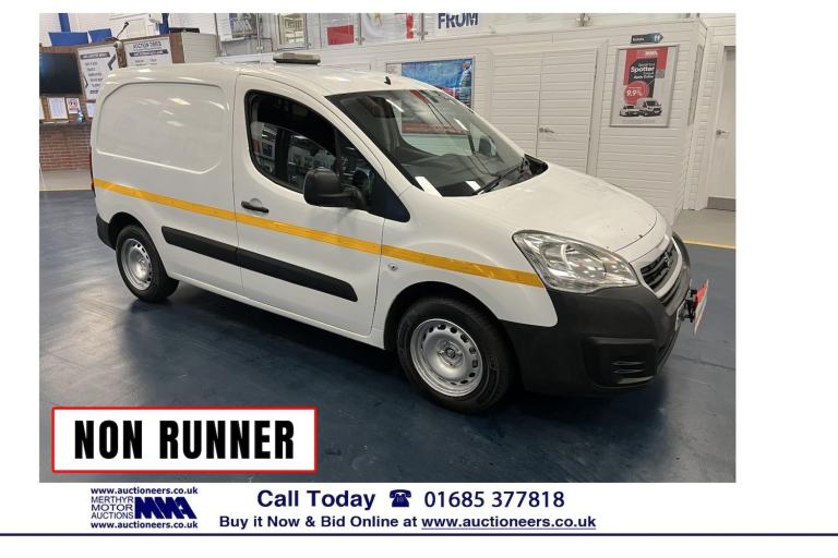 2017 Peugeot Partner L1 S 1.6HDI 100PS SWB VAN (EURO 6) *** NON RUNNER *** --------------------- ...