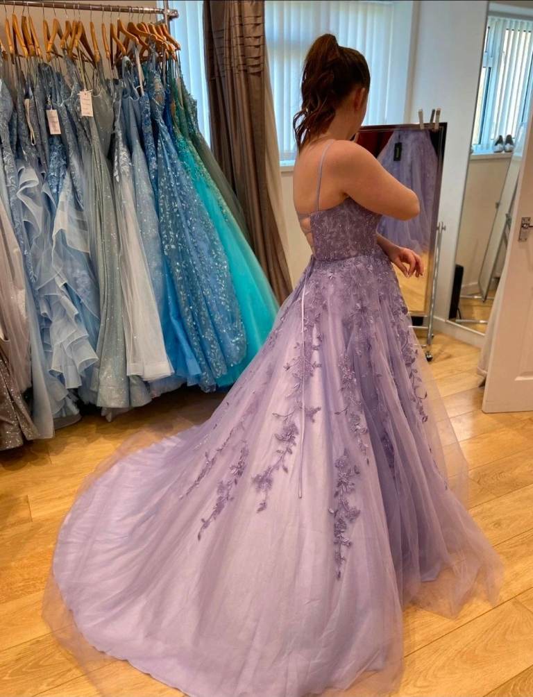 Beautiful lilac prom dress