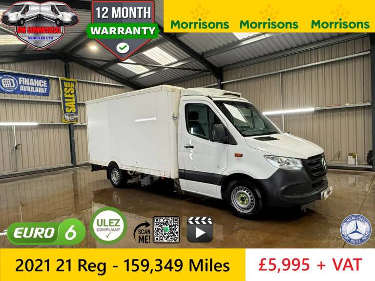 2021 21 Mercedes Sprinter 314CDI MWB Fridge Boxvan With Standby + VAT