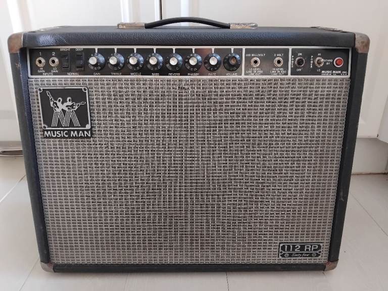 image for Music Man 112RP 65 watt American valve guitar amplifier built in reverb + phaser Eminence speaker 