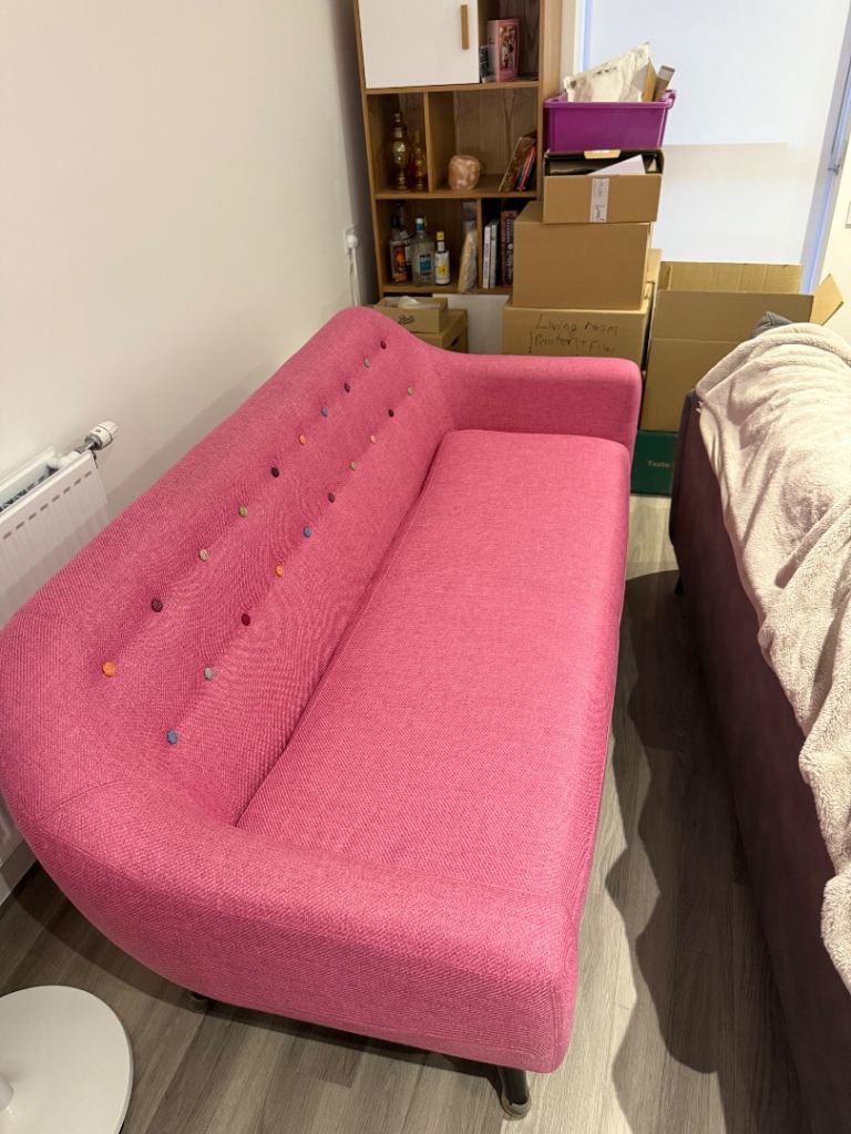 Candy Pink (Made) Ritchie 3 seater sofa