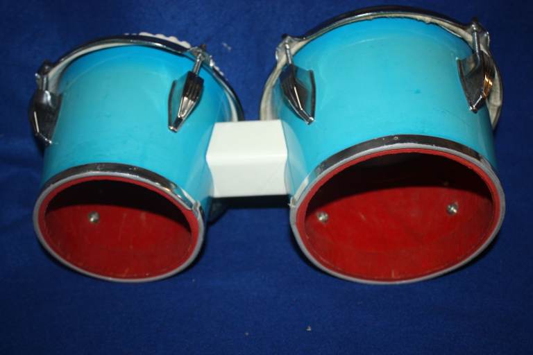 Vintage 1960s Kent Blue Bongos 6.1/2 inch + 7.3/4 inch ~ Made In Japan ~ Probably Tama ~ £125 ono