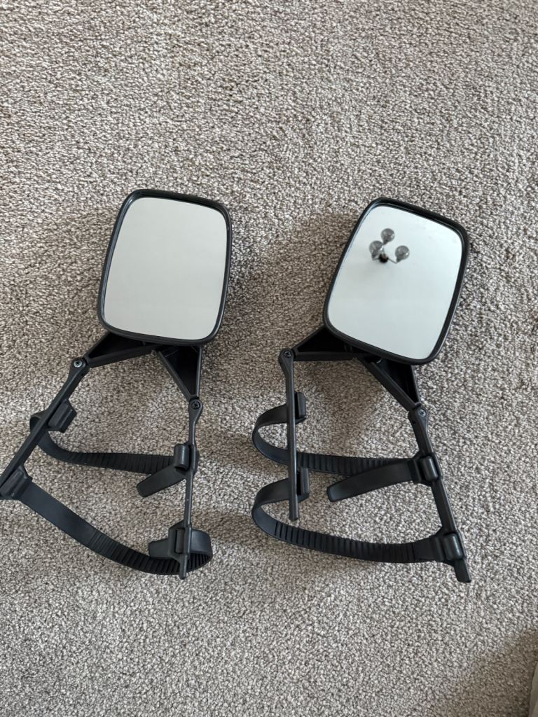 2 x caravan towing mirrors 