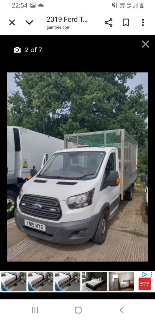 Ford Transit Tipper caged Diesel van London