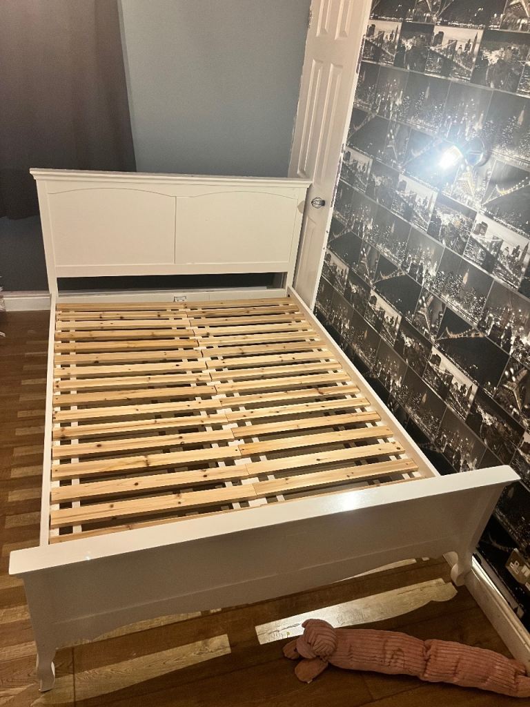 White Double Bed Frame 