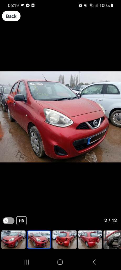 Nissan micra 2013 breaking 