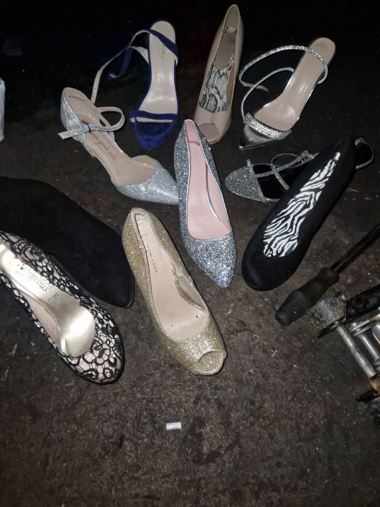 Variety of high heels shoes boots 6 7 8 9 stilettos bundle joblot job lot 