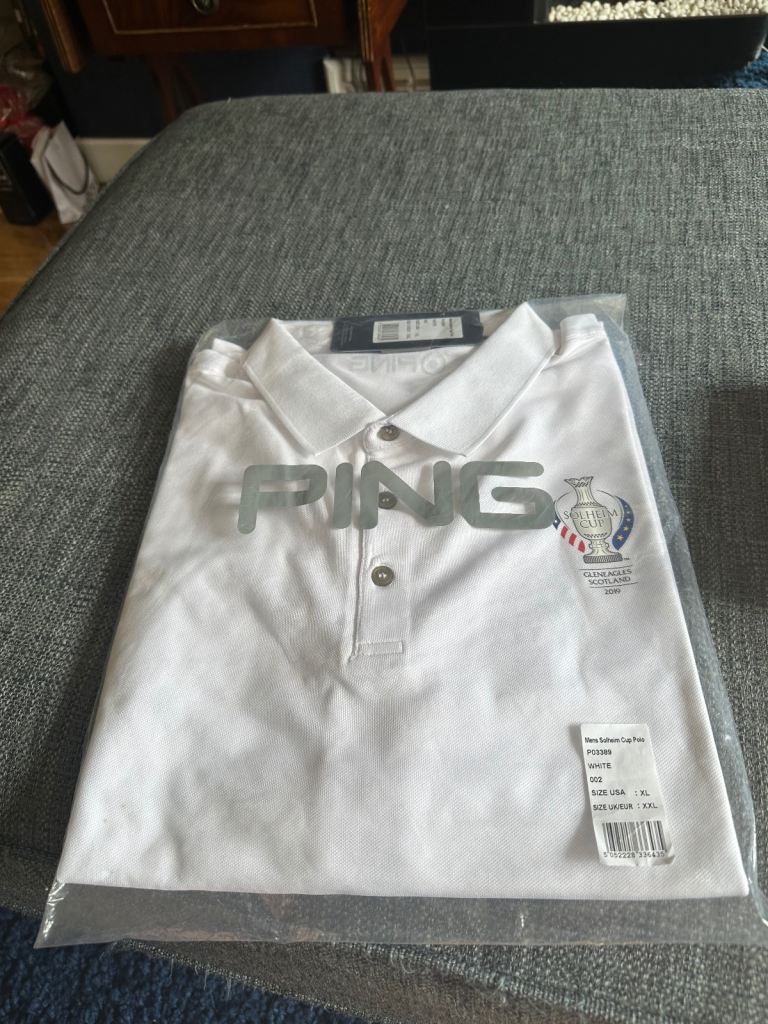 Mens Ping Solheim Cup Polo Shirt 2019, (collectable). XXL