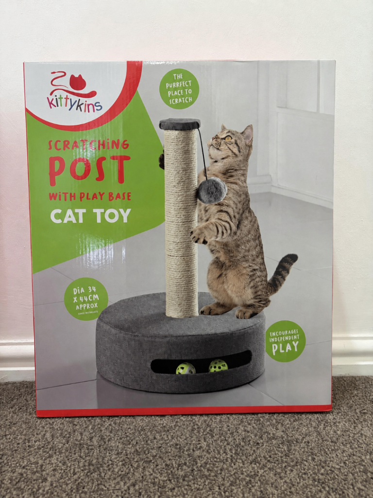 KittyKins Cat Scratching Post with Play Base